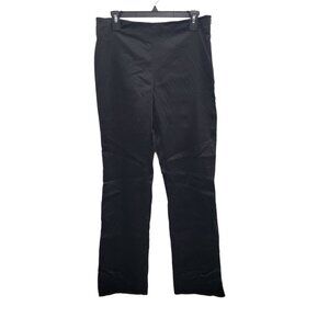Sigrid Olsen Women's Black Stretch‎ Blend Satin Sheen Side Zip Dress Pants Sz 8